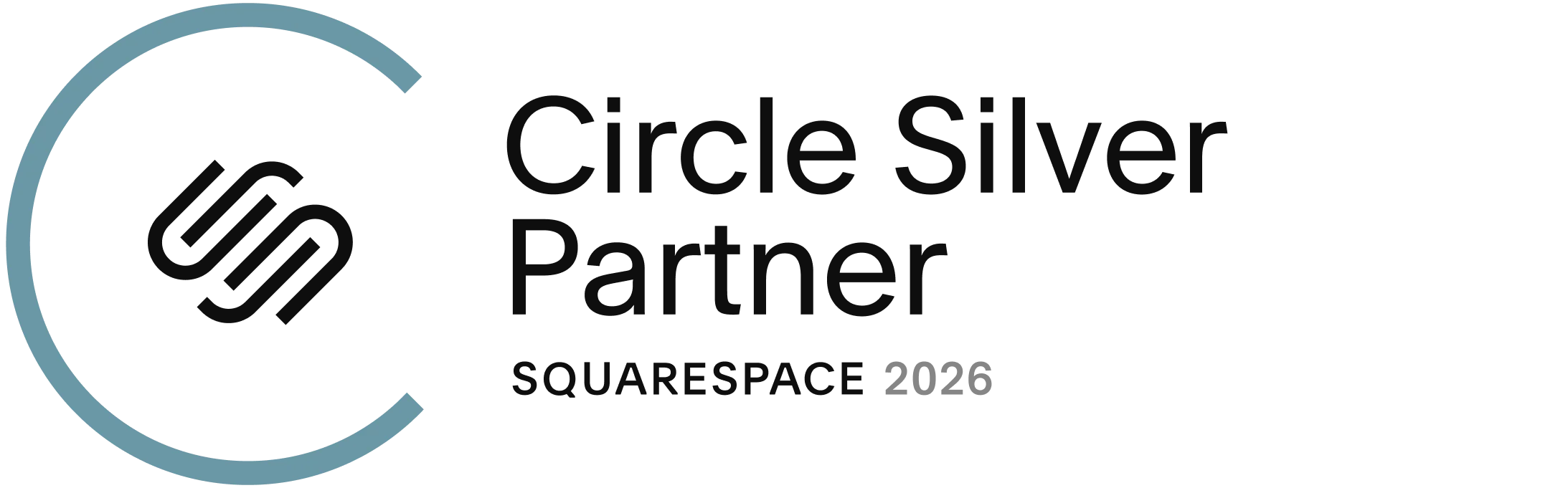 Squarespace Circle Silver Partner